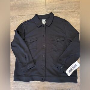 THE ORIGINAL MUK LUKS NEW Shacket Womens Black Size XL NWT